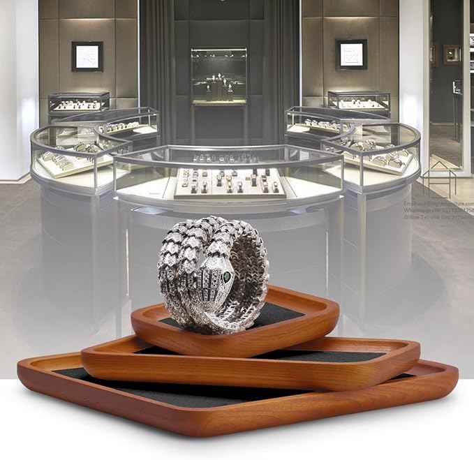 Solid Wood Jewelry Display Flat Tray