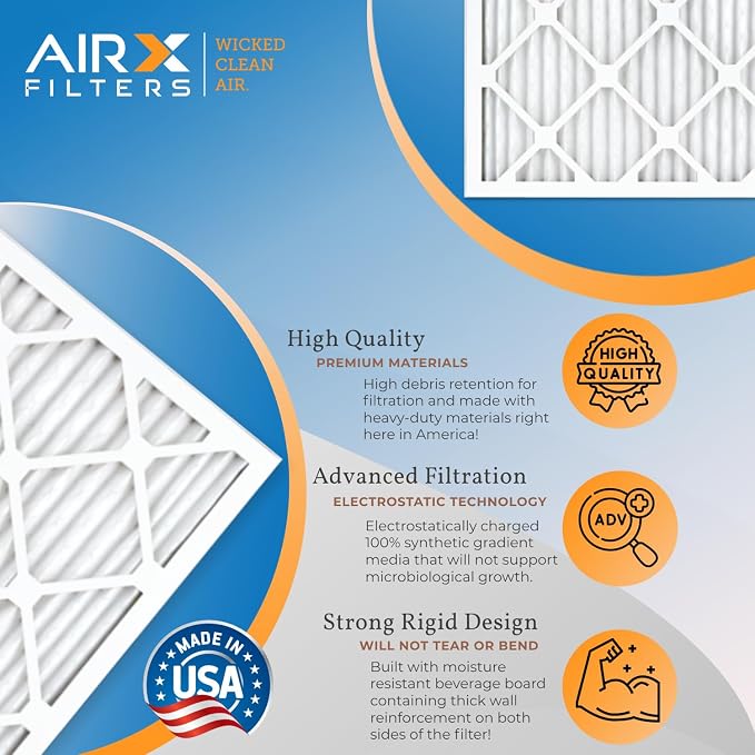 16x24x1 Air Filter MERV 13 Rating, 12 Pack of Furnace Filters Comparable to MPR - Image 3