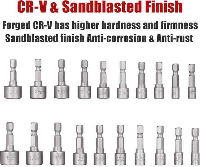 214-Piece Screwdriver Bit Set S2 Steel Drill bit set Power Bit Set