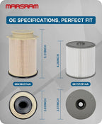 Marsram 6.7 Cummins Fuel Filter Water Separator Set fits - Image 7