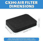2 Pack GX390 Air Filter for Honda Generator GX340 EB5000 EB5000X EB6500 EB3500 - Image 4