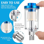 Pack of 6 Small Water Oil Separator Filter 1/4 Inch NPT Inlet and Outlet Air - Image 3