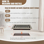 Floor Register AC Vents Brushed Nickel Color 4x10 Inch Air Vents Floor Vents - Image 6