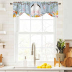 Easter Tie Up Valance Curtains for Windows, Kitchen Curtains Window Shades - Image 9