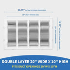 20x10 Return Air Grille, Return Air Vent Cover - Image 2