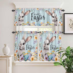 Happy Easter Kitchen Curtains Set 3 Piece - Image 9