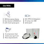 3M PPS 2.0 Spray Gun Cup, Lids and Liners Kit, 13.5 Ounces, 200-Micron Filter - Image 3