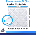 Filter King 24.5x66x1 Air Filter | 4-PACK | MERV 8 HVAC Pleated A/C Furnace - Image 2