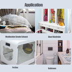3 Inch 53 Cfm Inline Duct Ventilation Fan HVAC Exhaust Intake Fans 12V 10W Vent - Image 7