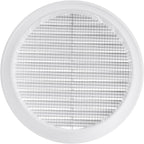 White 5" Inch Round Ventilation Grille - Image 2