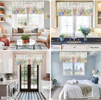 Happy Easter Curtain Valances for Windows, Kitchen Valance Window Treatment - Image 9