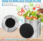 12 Pack Compost Filters for Countertop Bin, 6.7 Inch Charcoal Filters for - Image 6