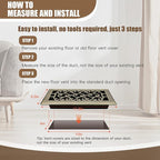 Floor Vents Register Ease Adjust 4X10 Inch Floor Air Vent Heavy Duty Walkable - Image 6