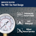 SENCTRL 0-30 Psi Low Pressure Gauge, 1/4 Npt Lower Mount, Waterproof, Stainless - Image 5