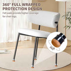 Ezprotekt 24 Pcs Extra Small Chair Leg Floor Protectors, Silicone Felt Chair