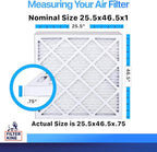 Filter King 25.5x46.5x1 Air Filter | 4-PACK | MERV 8 HVAC Pleated A/C Furnace - Image 2