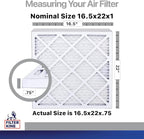 Filter King 16.5x22x1 Air Filter | 4-PACK | Carbon MERV 8 HVAC Pleated A/C - Image 2