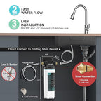 Frizzlife SW10 Under Sink Water Filter System, NSF/ANSI 53&42 Certified - Image 2