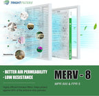 20x20x1 Air Filter 6 Pack, Durable MERV 8 Pleated Home HVAC AC Furnace Filters - Image 4