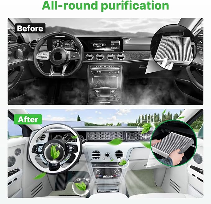 Engine+Cabin Air Filters Fit for Nissan Rogue 2014-2020, Rogue Sport 2017-2022 - Image 4