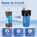 ICEPURE 5 Micron 4.5" x 10" CTO10BB-KDF Whole House Water Filter Coconut Shell - Image 5