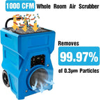 MOUNTO 1000cfm Portable Industrial Air Purifier Negative Air Scrubber - Image 5