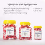 Syringe Filter Hydrophilic PTFE, 0.22μm 13mm, Non-sterile, PK of 100
