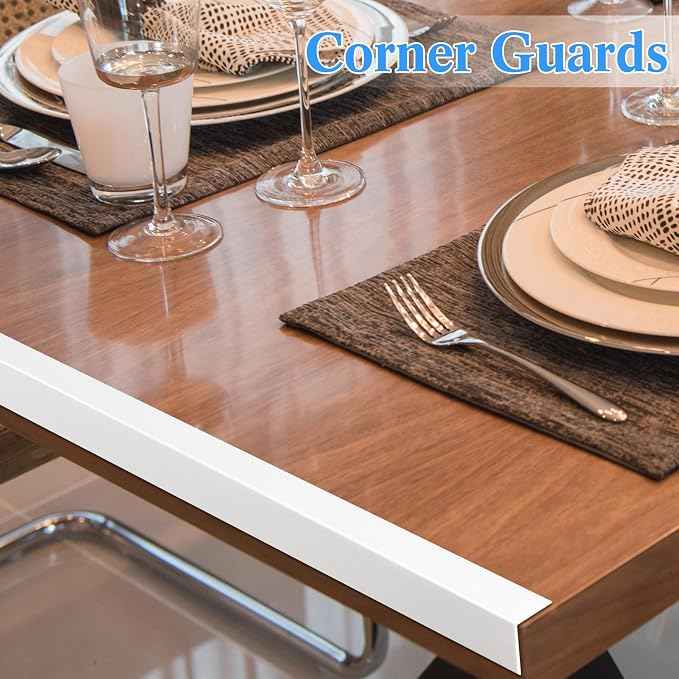 Sasylvia 20 Pcs Wall Corner Protector Guards, Vinyl 3/4 x 48 Inches Corner Trim