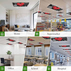 Fluorescent Light Covers for Ceiling Lights Love Heart Stone Magnetic Light - Image 6