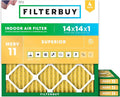 Filterbuy 14x14x1 Air Filter MERV 11 Superior Pet & Allergy Defense, by Filterbuy