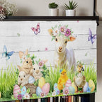 Easter Curtain Valances for Windows, Kitchen Valance Window Treatment, Spring - Image 7
