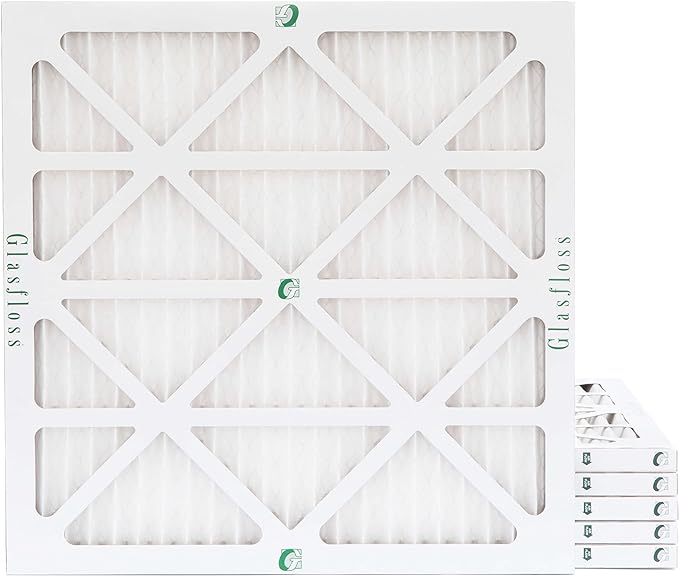 Glasfloss 14x14x1 MERV 10 Pleated Air Filters Box of 6. Actual Size: 13-1/2 x by Glasfloss