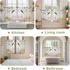 Easter Kitchen Tier Curtains 45 Inch Long 2 Panel Set, Rod Pocket Short Window - Image 8