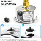 MEANLIN MEASURE -30inHG~60Psi Vacuum Gauge Stainless Steel 1/4" NPT 2" FACE - Image 6