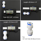 Water purifier adapter, 1/4 "FPT x 1/4" pipe quick connector, outer diameter - Image 4