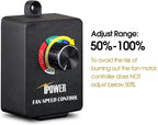 iPower 4 Inch 195 CFM Inline Fan Vent Blower, Speed Controller, Air Carbon - Image 6