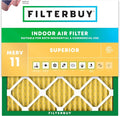 Filterbuy 11.25x11.25x1 Air Filter MERV 11 Superior Pet & Allergy Defense by Filterbuy