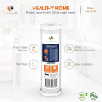 Aquaboon 5 Micron 10 x 2.5 Carbon Block Water Filter Cartridge CTO Whole House - Image 4