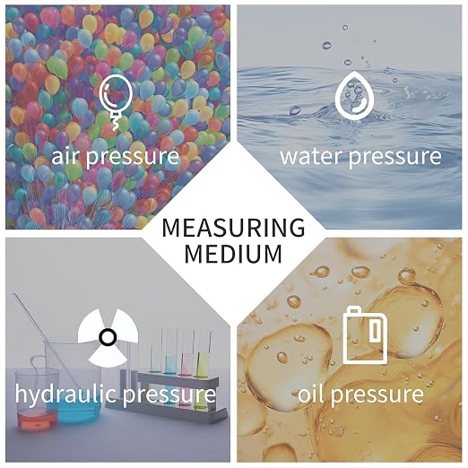 0-160 Psi Lead-Free Glycerin Liquid Filled Low Pressure Gauge, 2.5" Dial Size - Image 6