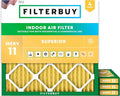 Filterbuy 19x19x1 Air Filter MERV 11 Superior Pet & Allergy Defense, by Filterbuy