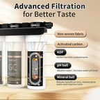 Under Sink Alkaline Water Filter, 9-Layer Water Filter System Reduces Heavy - Image 8