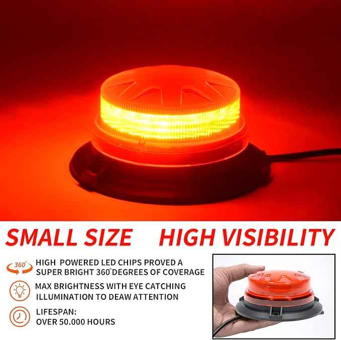 Red Led Emergency Strobe Beacon Lights