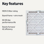 Amazon Basics Merv 5 AC Furnace Air Filter 14x14x1 inches - Image 2