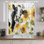 Retro Farmhouse Floral Living Room Curtains 96 Inch Length, Window Curtains Tab - Image 9