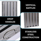 20" x 25" Stainless Steel Commercial Hood Filter – Dishwasher Safe, Welded - Image 4
