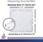 Filter King 11.75x13.5x1 Air Filter | 4-PACK | Carbon MERV 8 HVAC Pleated A/C - Image 2
