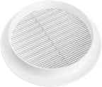 White 5" Inch Round Ventilation Grille - Image 4