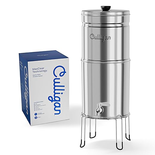 Culligan MaxClear 3 Gallon Gravity Water Filter System, Polished - Image 2