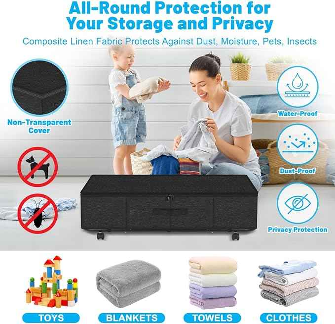 Large Sturdy Under Bed Storage