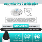 ICEPURE PLUS RWF3500AH NSF/ANSI 53 NSF/ANSI 42 Certified Refrigerator Water - Image 2